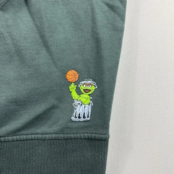 Stephen Curry Under Armour Hoodie Mens L Green Sesame Street‎ Oscar The Grouch Sweatshirts & Hoodies